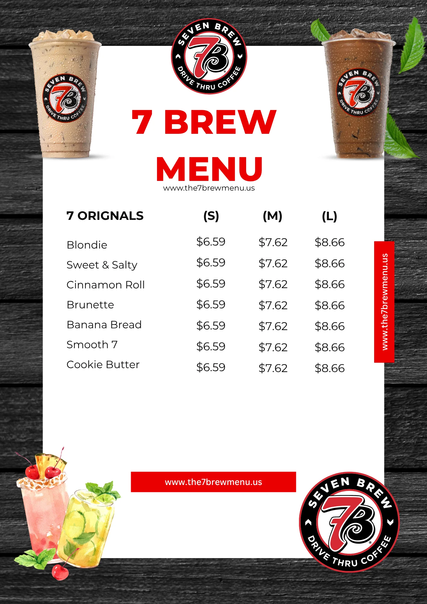 7 Brew menu Orignals