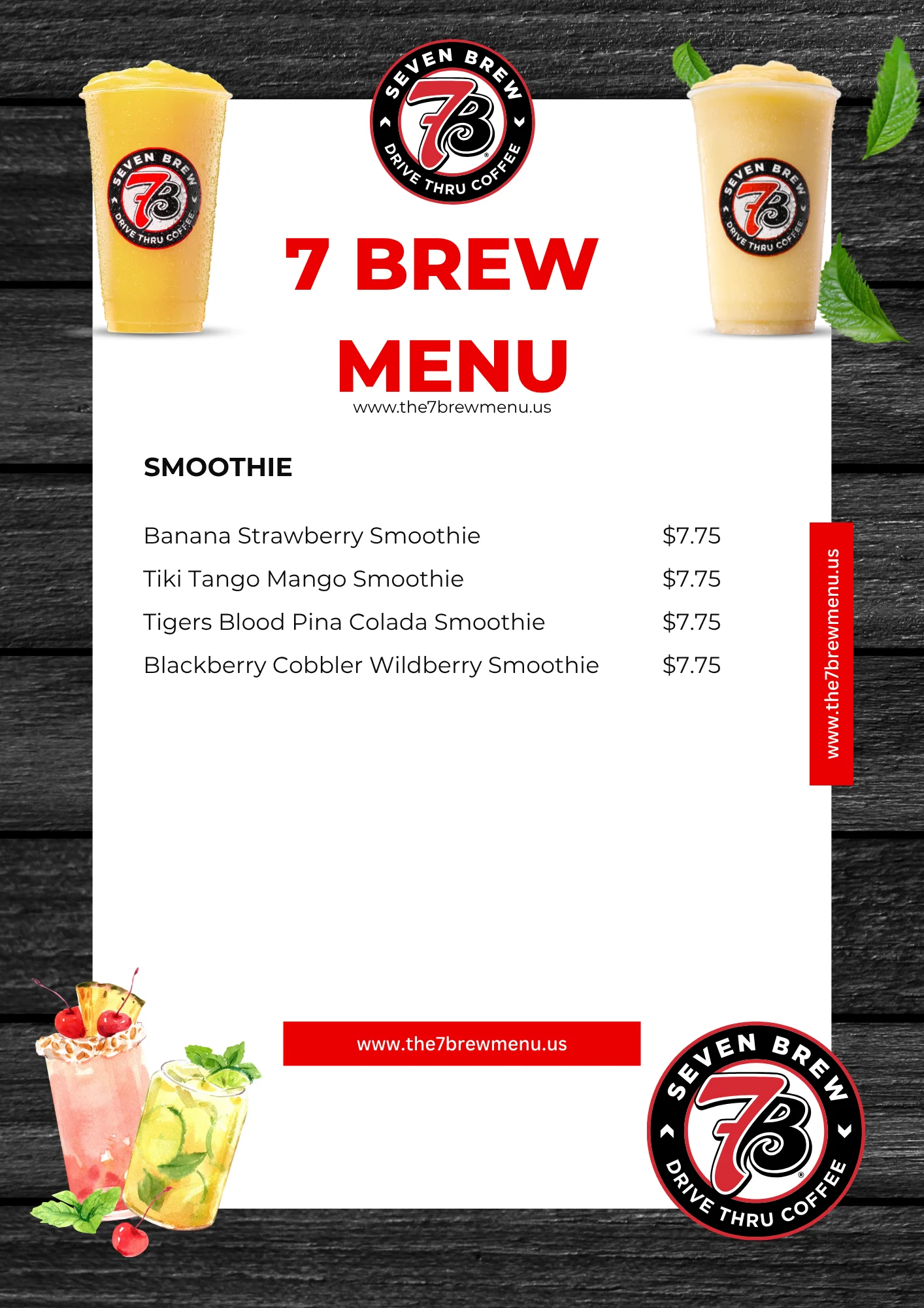 7 Brew menu Smoothie