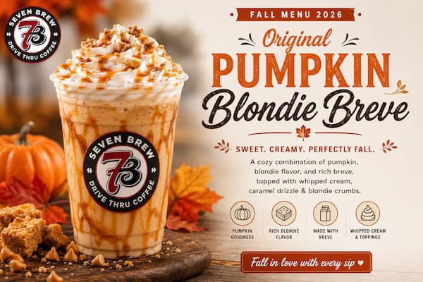 7 Brew Original Pumpkin Blondie Breve