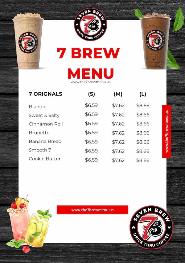7 Brew menu Orignals